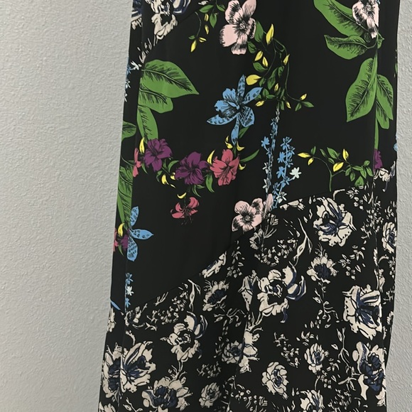 Sam Edelman Sleeveless Mixed Media Botanical/Striped Maxi Dress 6 - Picture 10 of 14